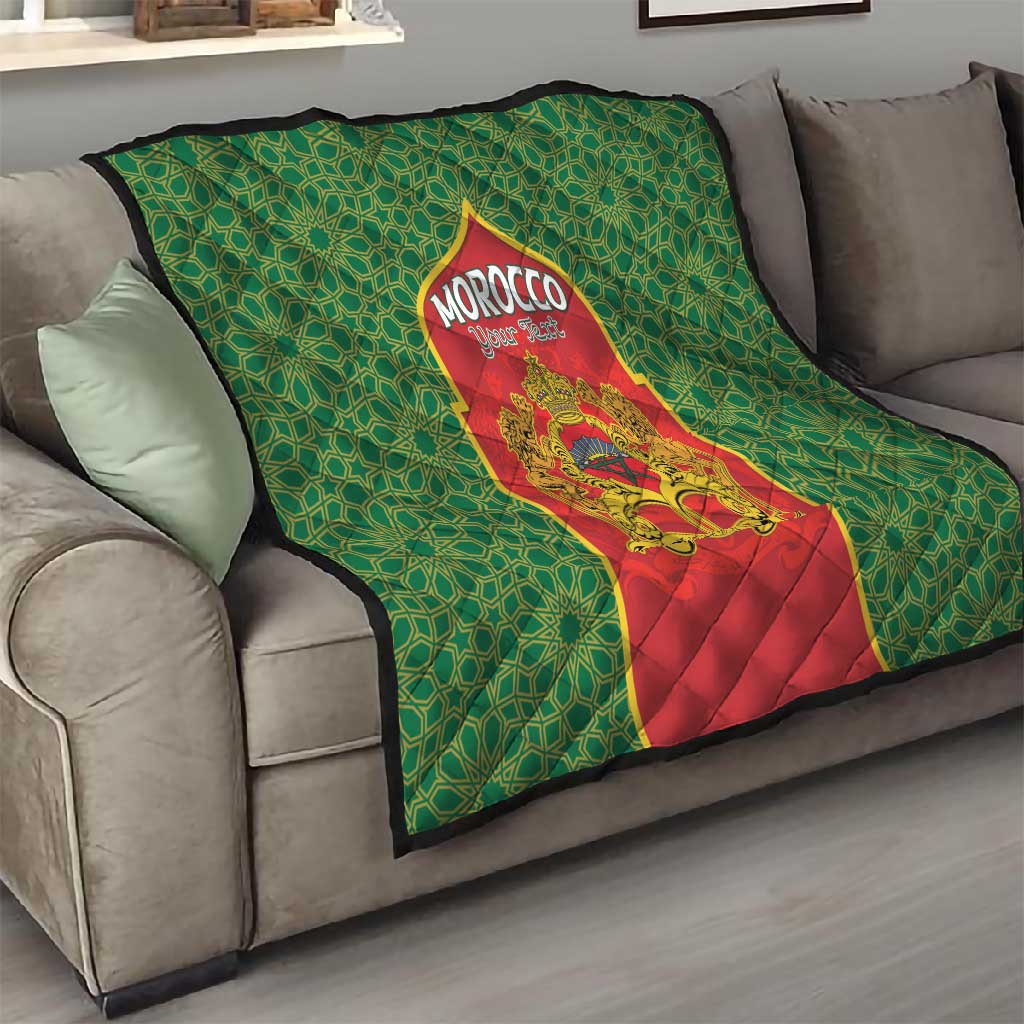Personalized Morocco Fete du Trone Quilt King Lion LT15