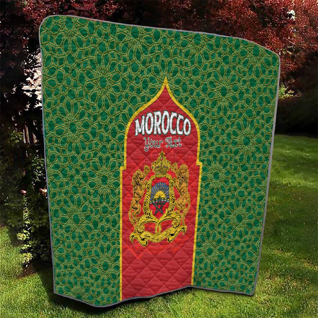 Personalized Morocco Fete du Trone Quilt King Lion LT15