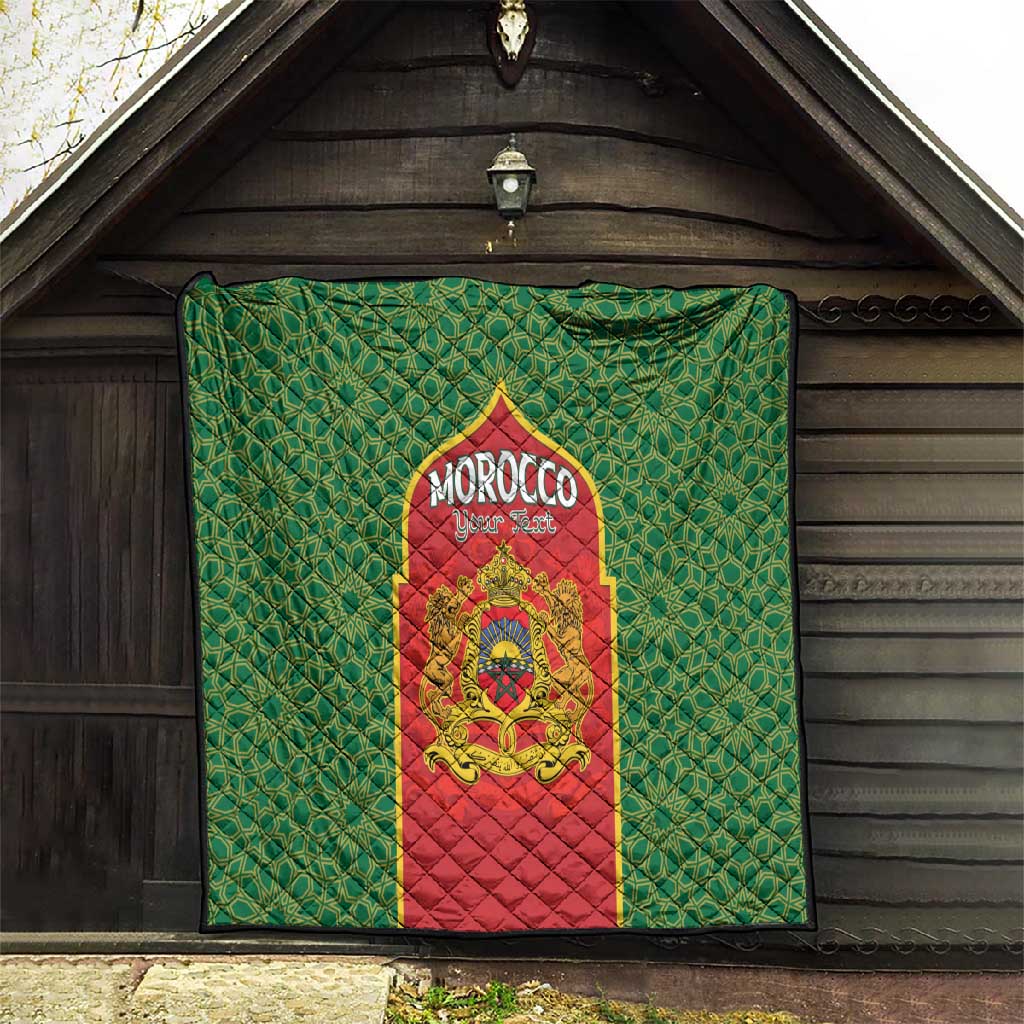 Personalized Morocco Fete du Trone Quilt King Lion LT15
