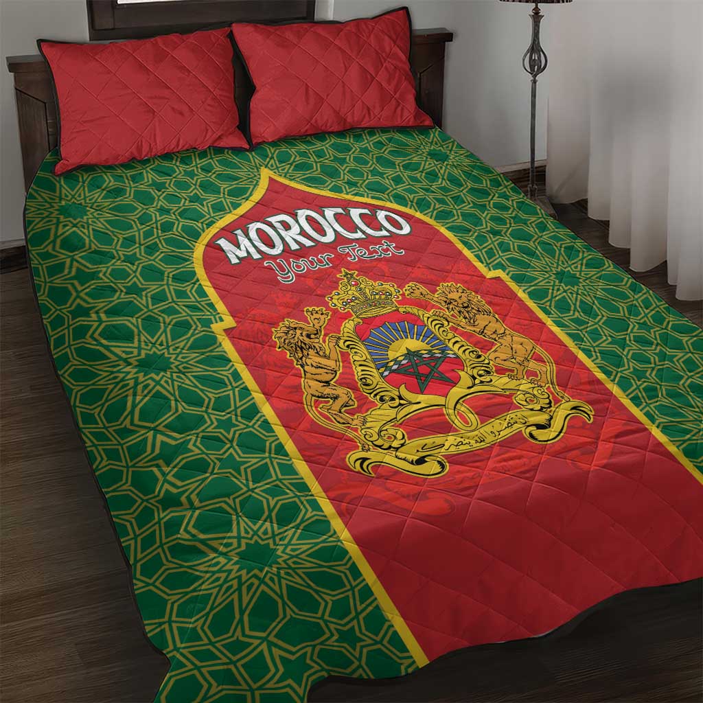 Personalized Morocco Fete du Trone Quilt Bed Set King Lion LT15