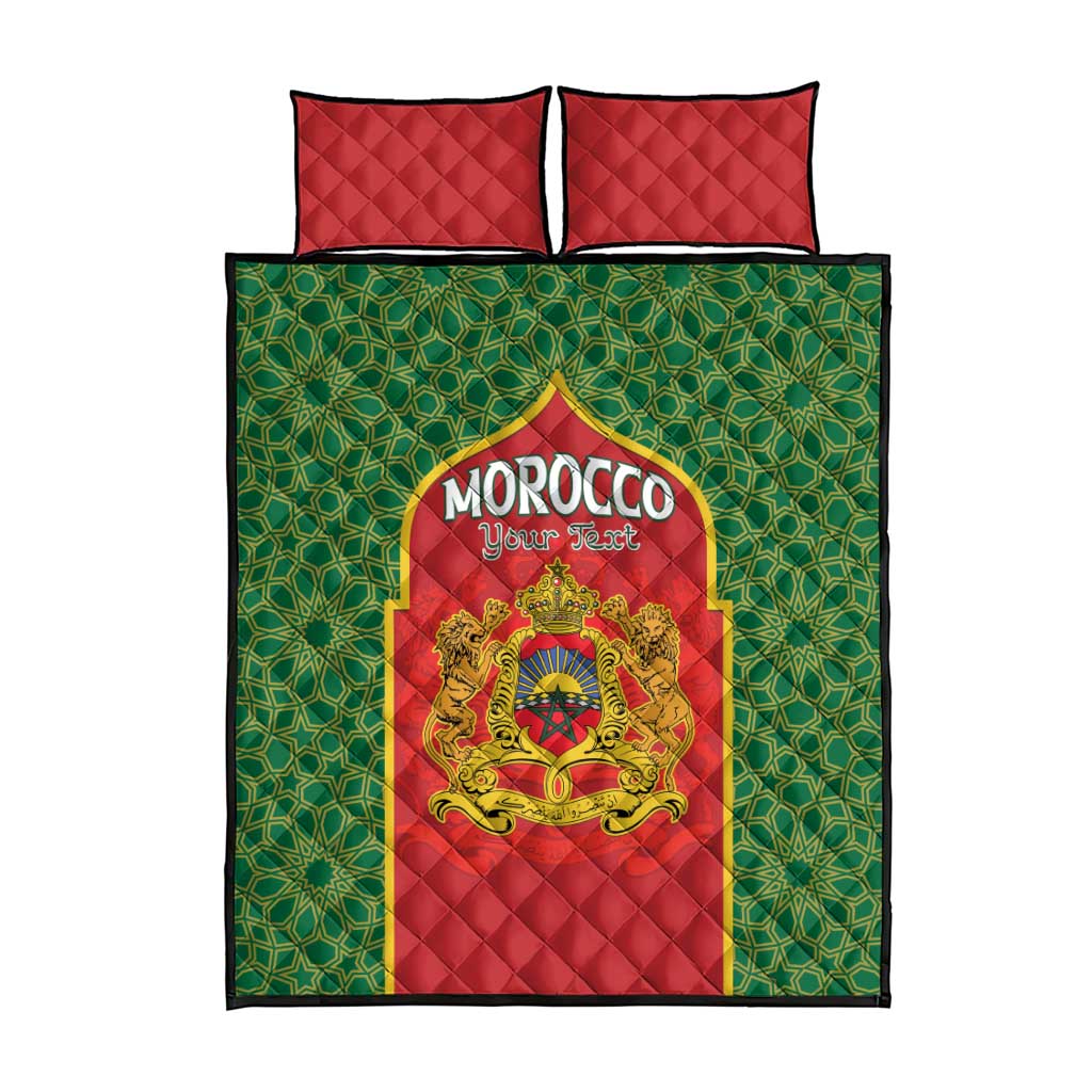 Personalized Morocco Fete du Trone Quilt Bed Set King Lion LT15