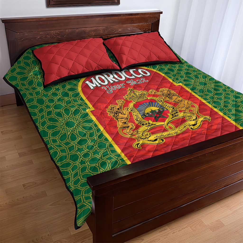 Personalized Morocco Fete du Trone Quilt Bed Set King Lion LT15
