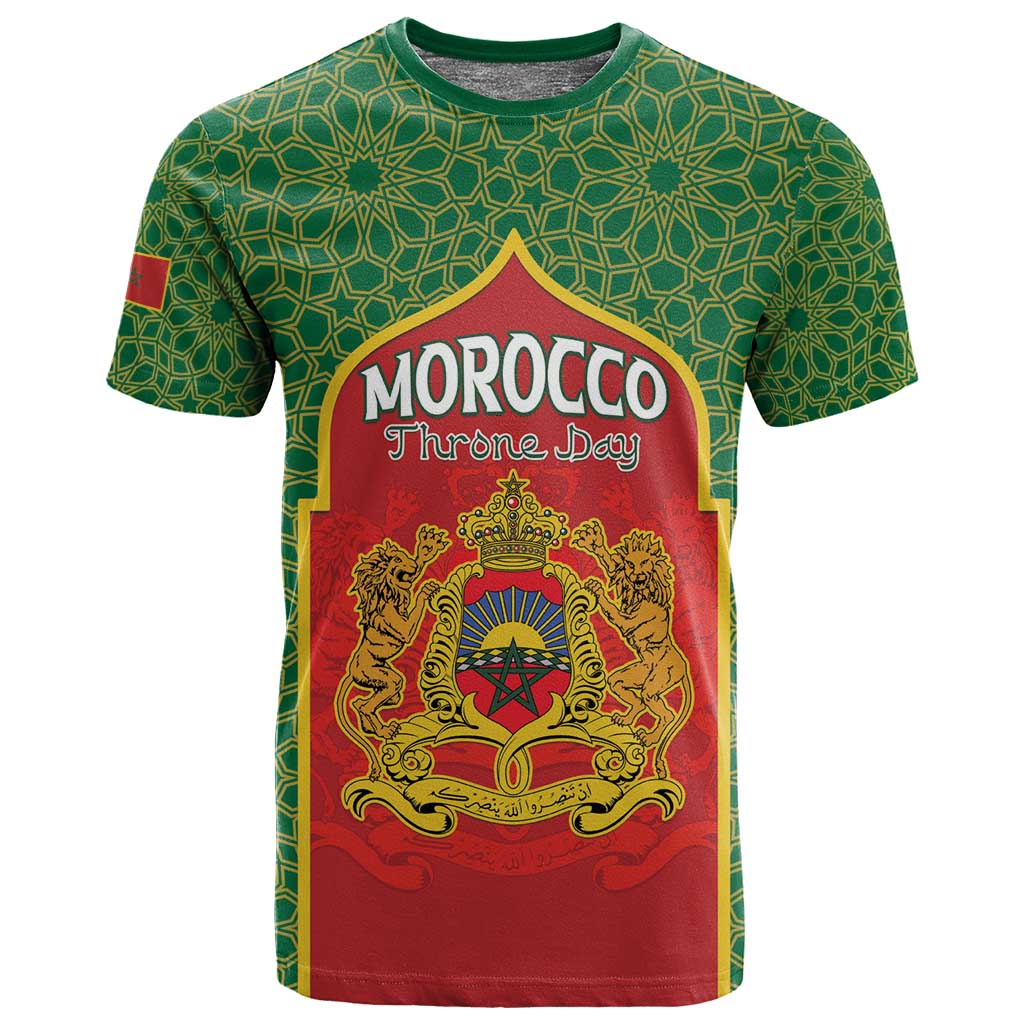 Personalized Morocco Fete du Trone T shirt King Lion LT15