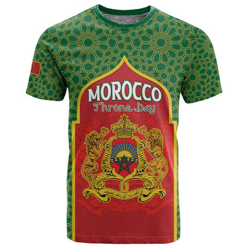 Personalized Morocco Fete du Trone T shirt King Lion LT15