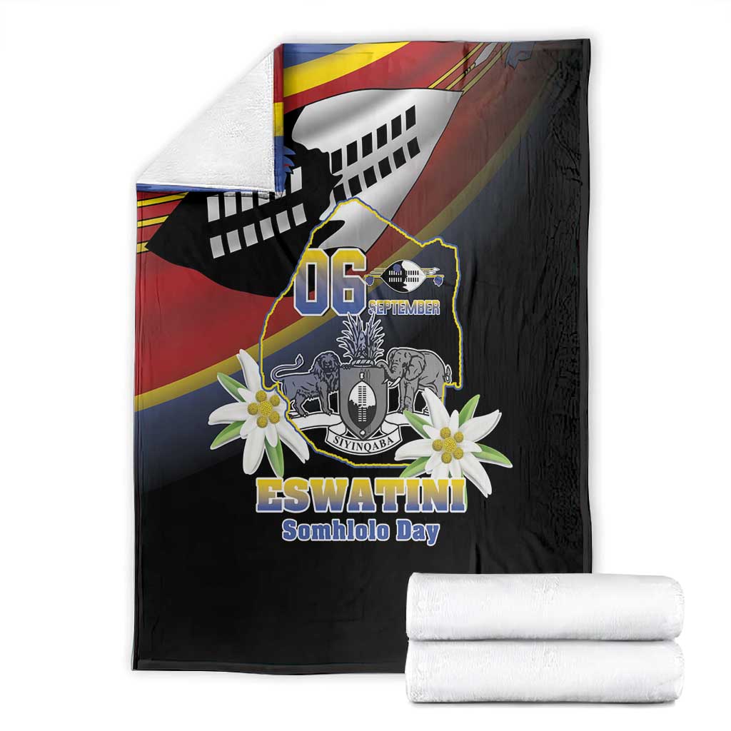 Eswatini Somhlolo Day Blanket Coat Of Arms With Map LT15