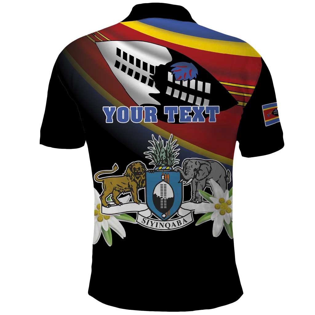 Personalized Eswatini Independece Day Polo Shirt Coat Of Arms With Map LT15