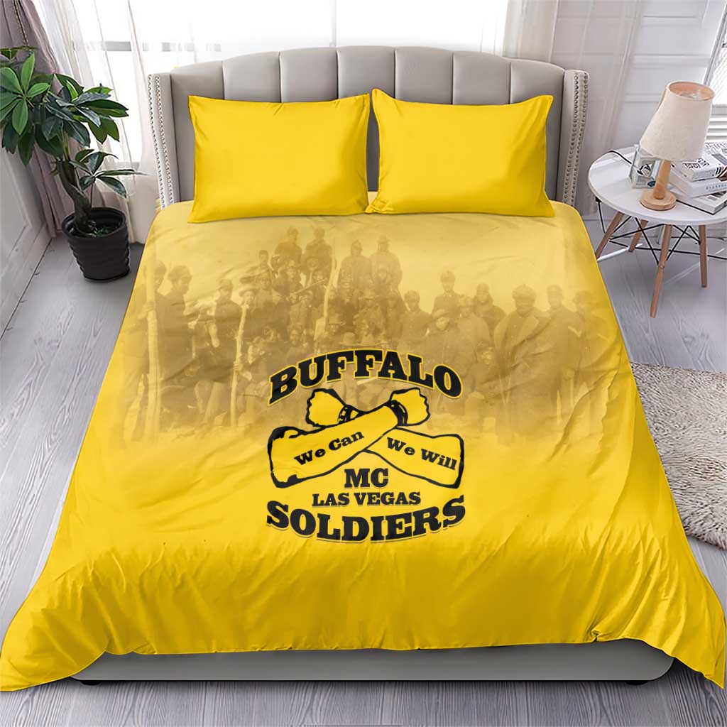 Buffalo Soldier Bedding Set African American Heroes - Yellow LT15
