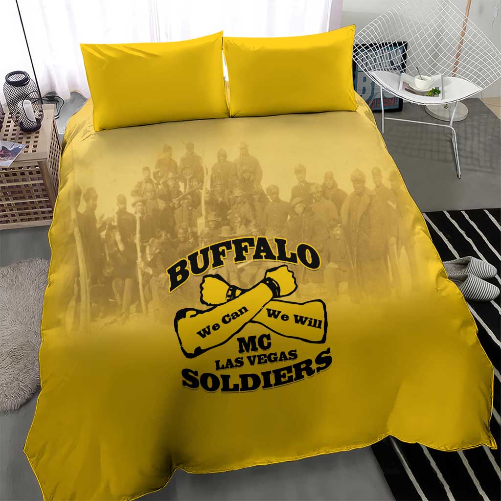 Buffalo Soldier Bedding Set African American Heroes - Yellow LT15
