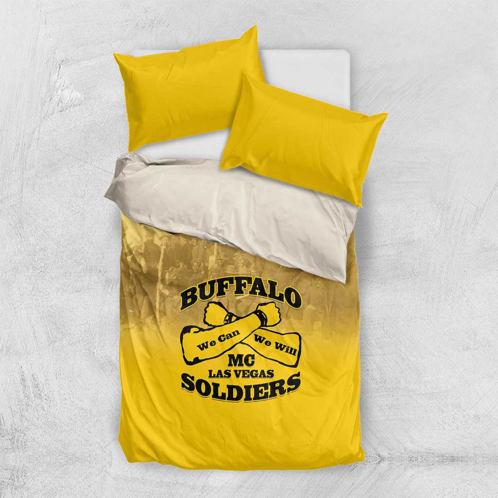 Buffalo Soldier Bedding Set African American Heroes - Yellow LT15