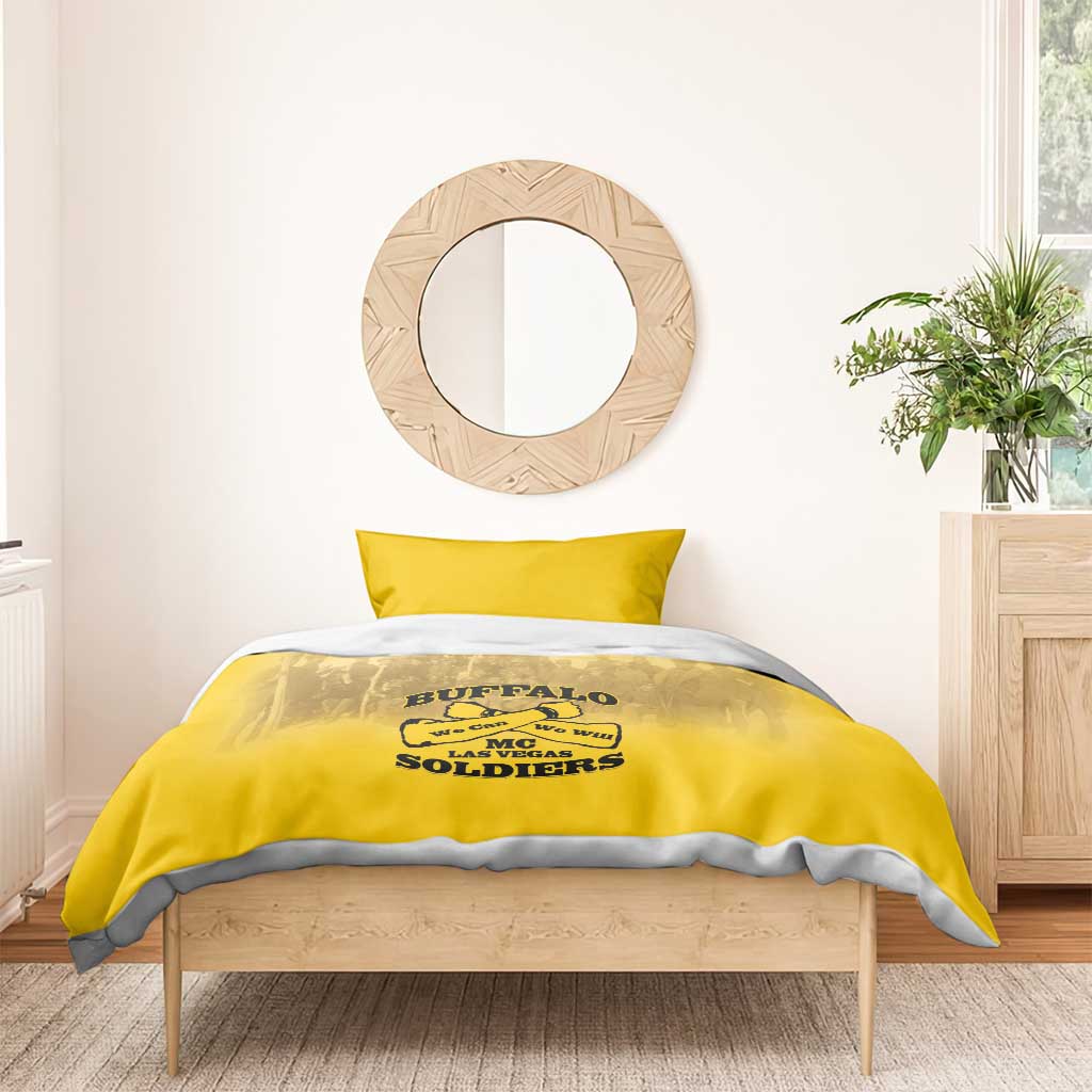 Buffalo Soldier Bedding Set African American Heroes - Yellow LT15