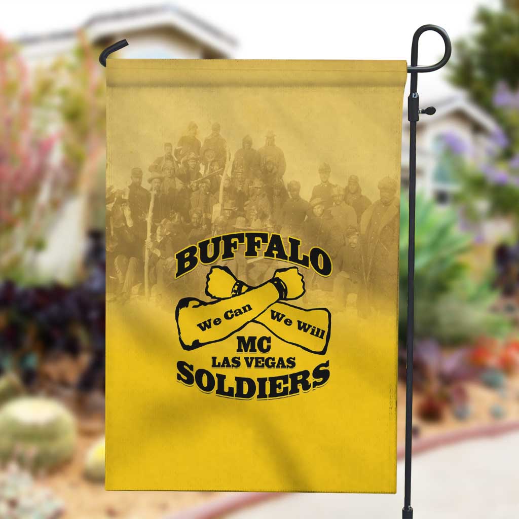 Buffalo Soldier Garden Flag African American Heroes - Yellow LT15