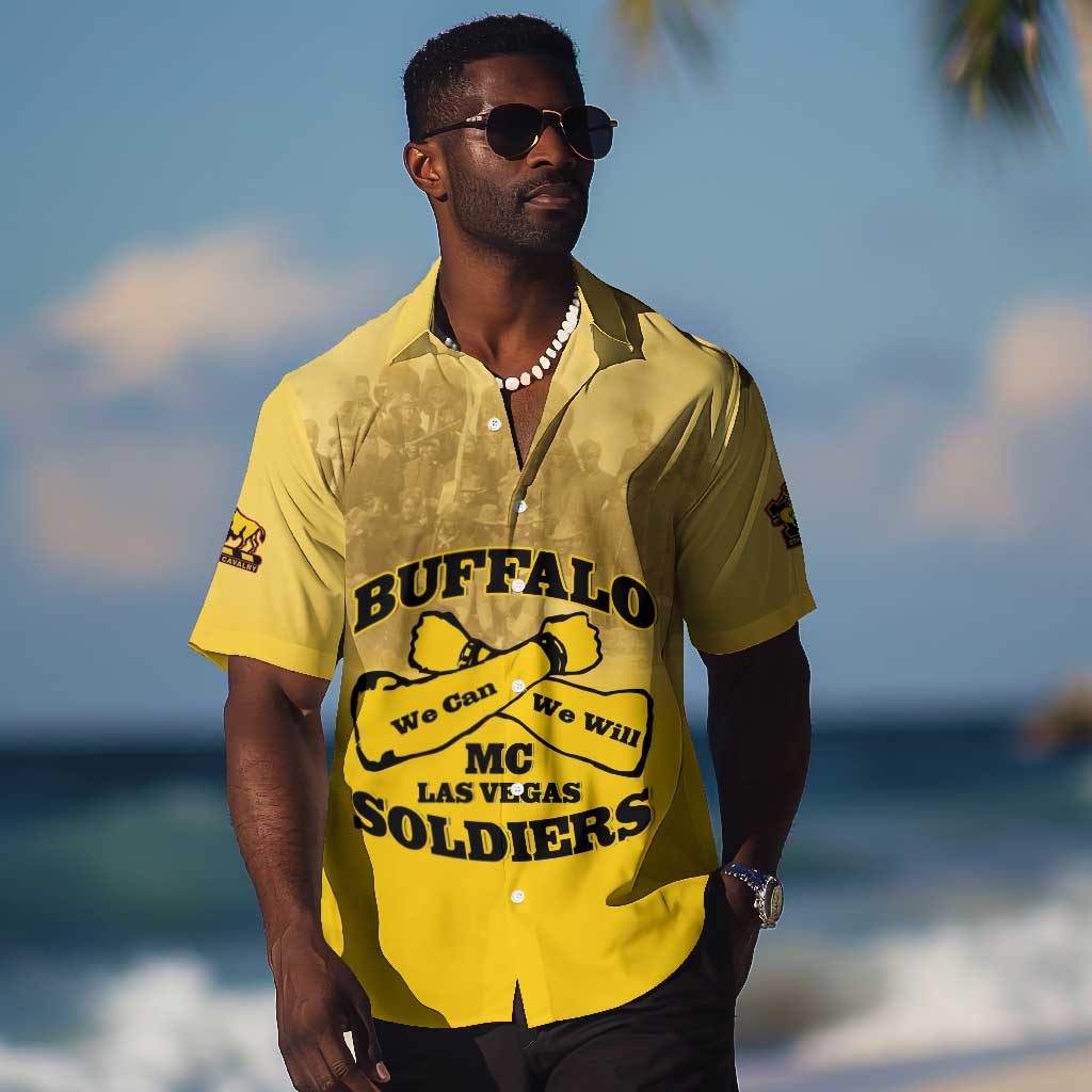 Personalized Buffalo Soldier Hawaiian Shirt African American Heroes - Yellow LT15