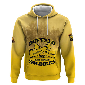 Personalized African American Buffalo Soldier Hoodie We Can We Will - Yellow LT15