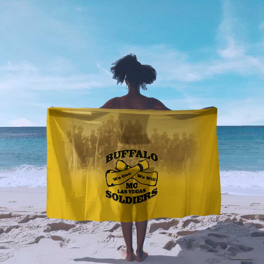 Buffalo Soldier Sarong African American Heroes - Yellow LT15