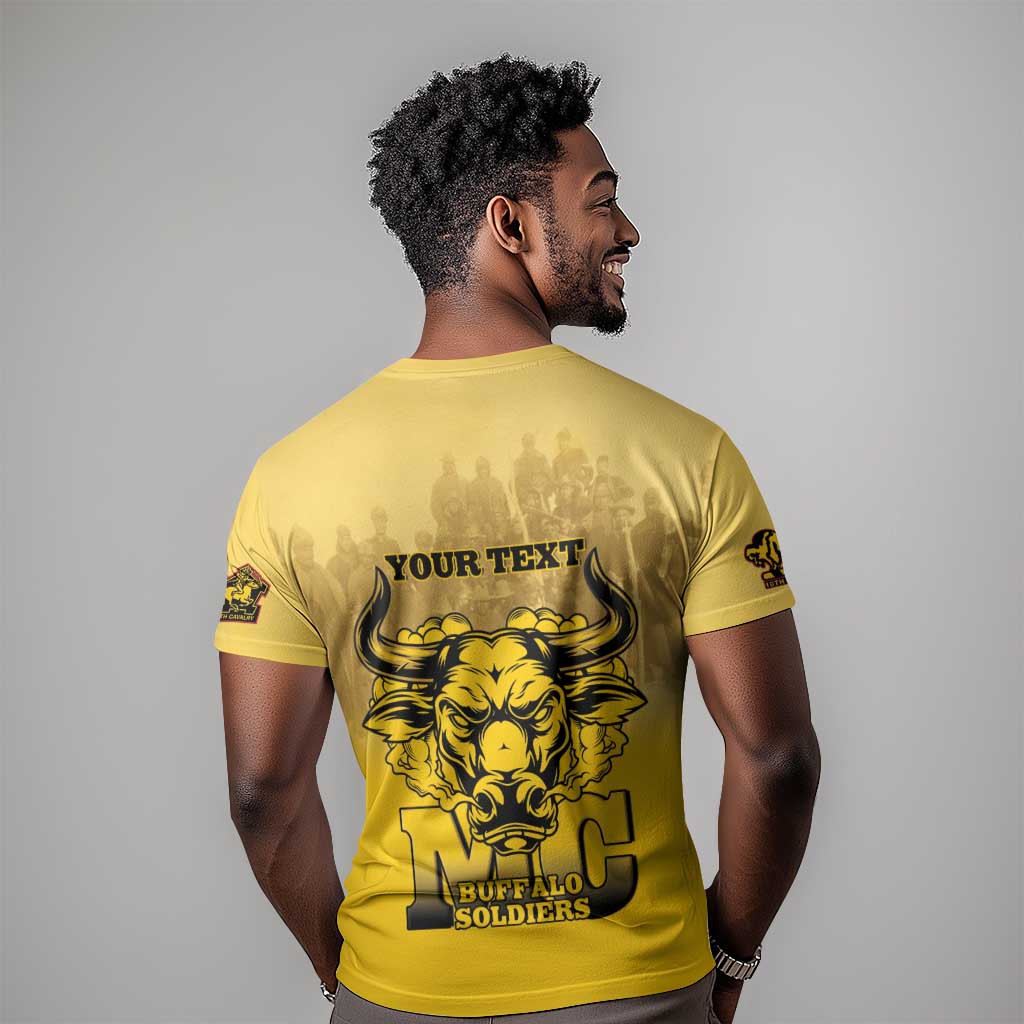 Personalized Buffalo Soldier T shirt African American Heroes - Yellow LT15