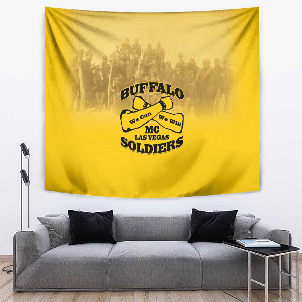 Buffalo Soldier Tapestry African American Heroes - Yellow LT15