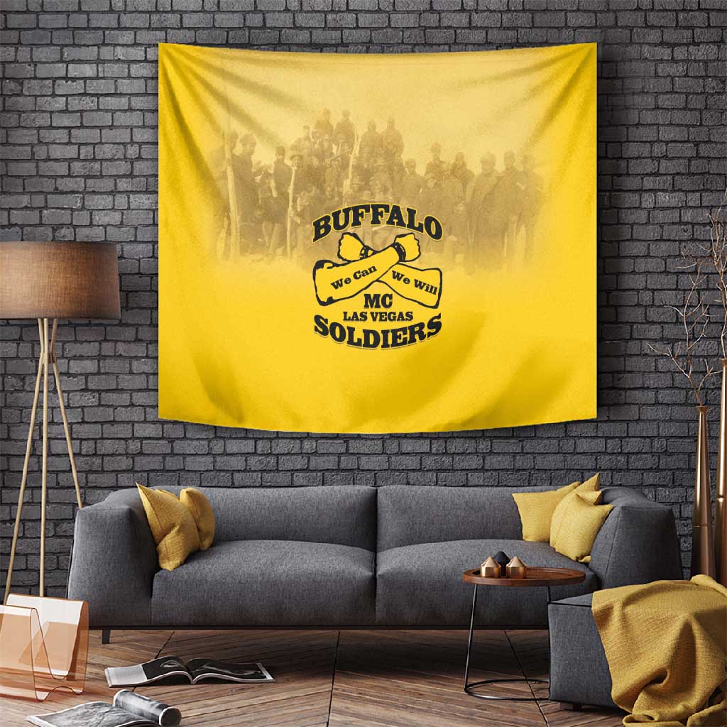 Buffalo Soldier Tapestry African American Heroes - Yellow LT15