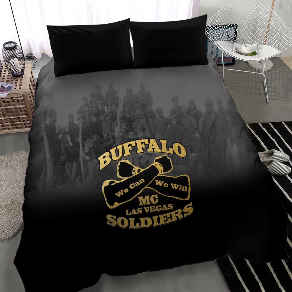 Buffalo Soldier Bedding Set African American Heroes - Black LT15