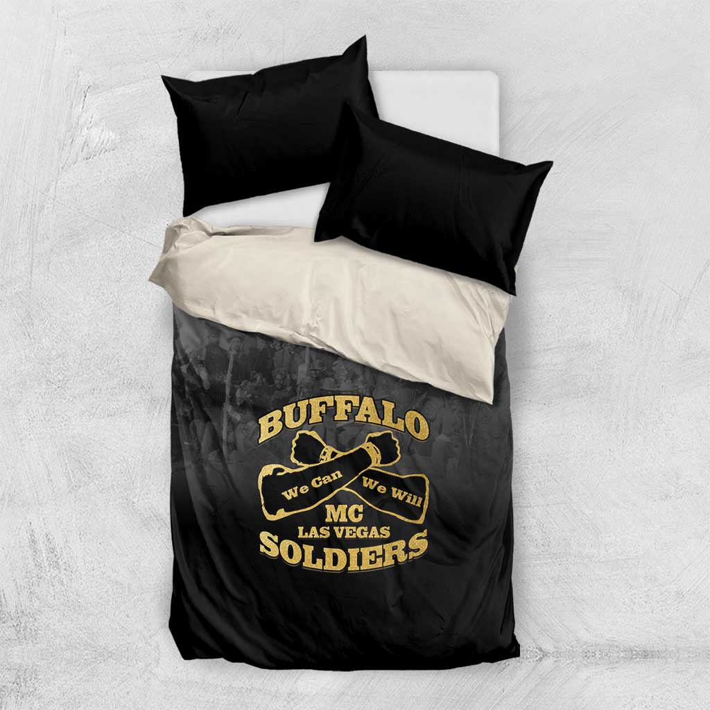 Buffalo Soldier Bedding Set African American Heroes - Black LT15