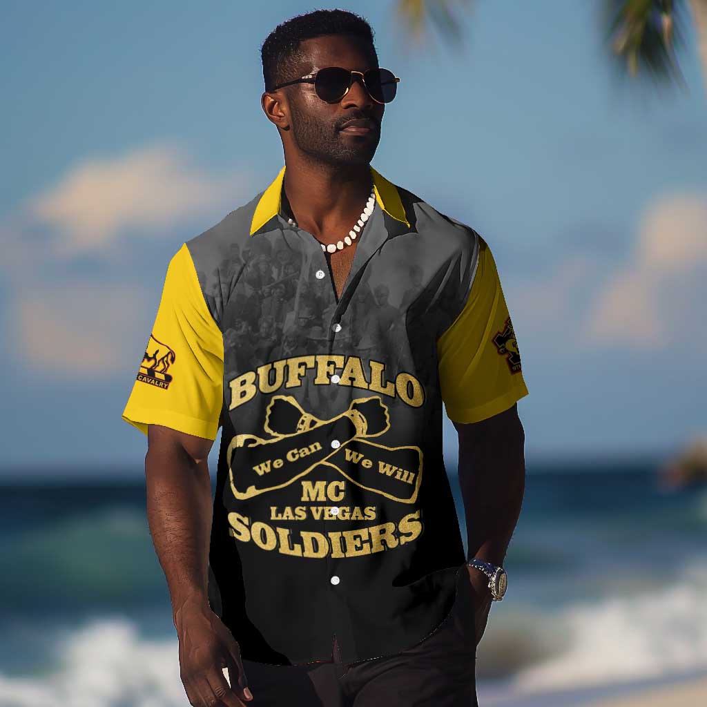 Personalized Buffalo Soldier Hawaiian Shirt African American Heroes - Black LT15