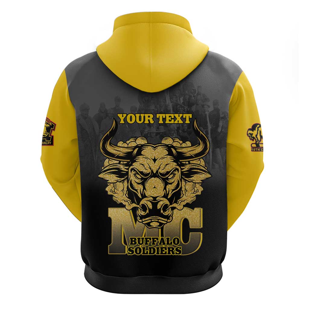 Personalized African American Buffalo Soldier Hoodie We Can We Will - Black LT15
