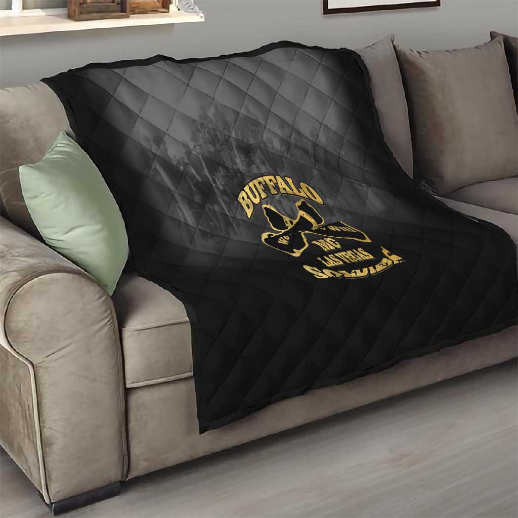 Buffalo Soldier Quilt African American Heroes - Black LT15