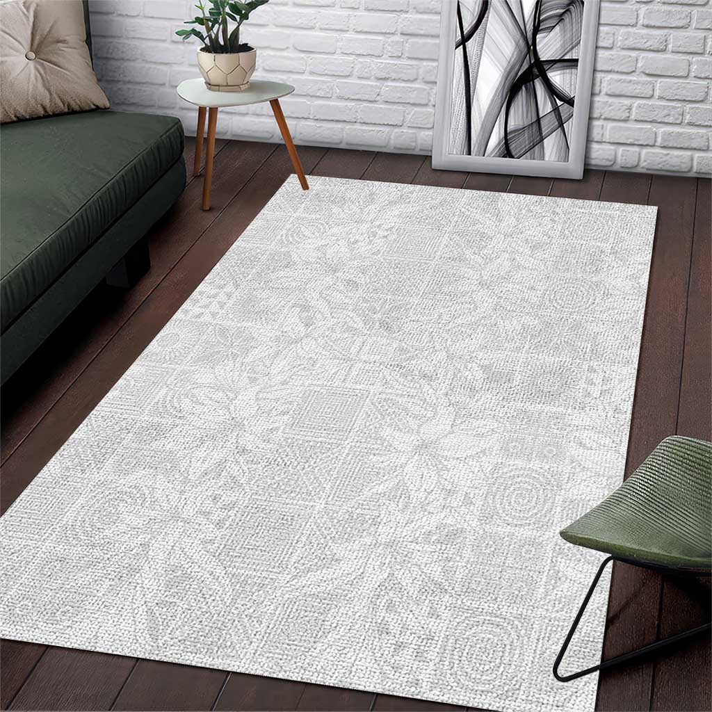Nigeria Yoruba Osun-Osogbo Festival Area Rug White Lily Lei LT15