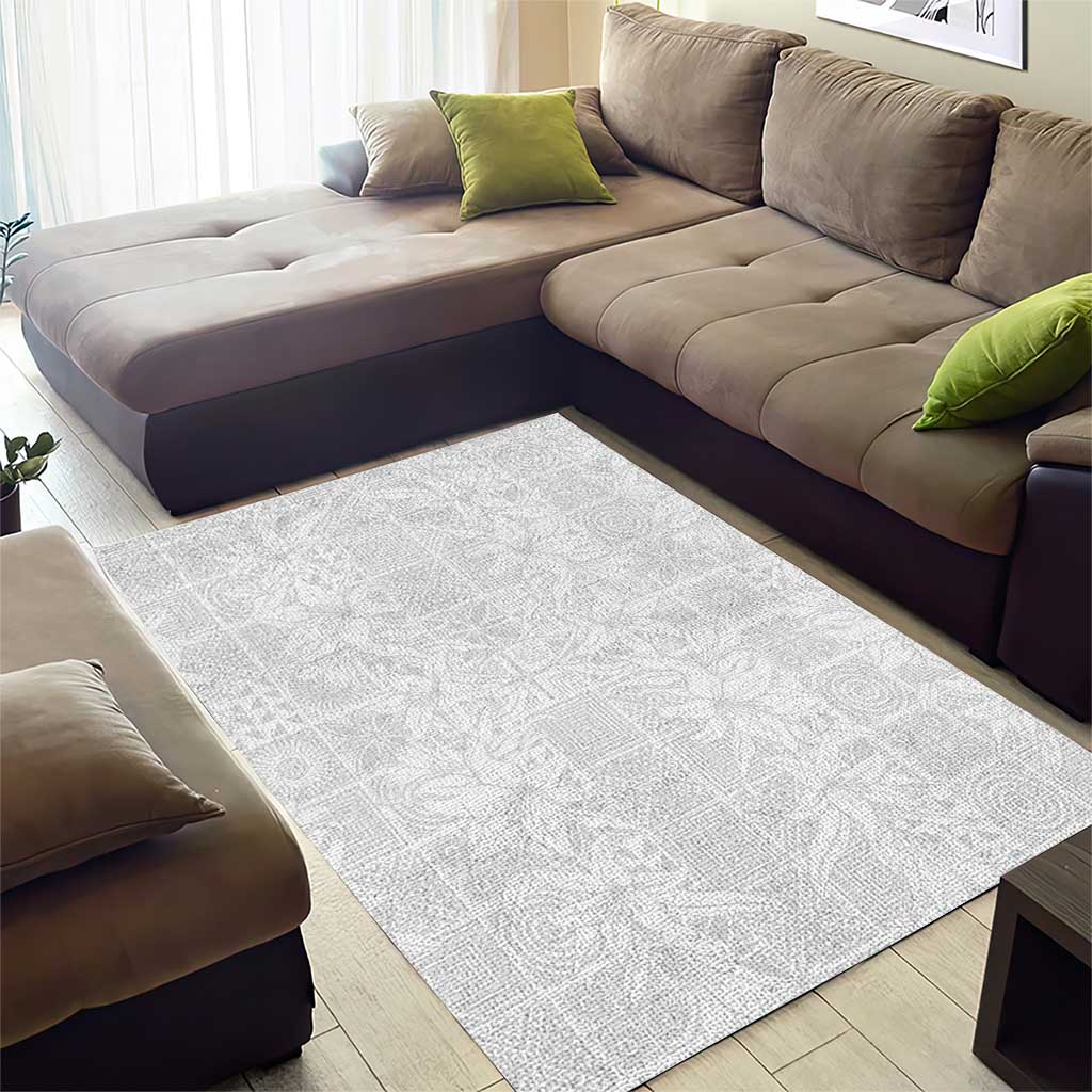 Nigeria Yoruba Osun-Osogbo Festival Area Rug White Lily Lei LT15