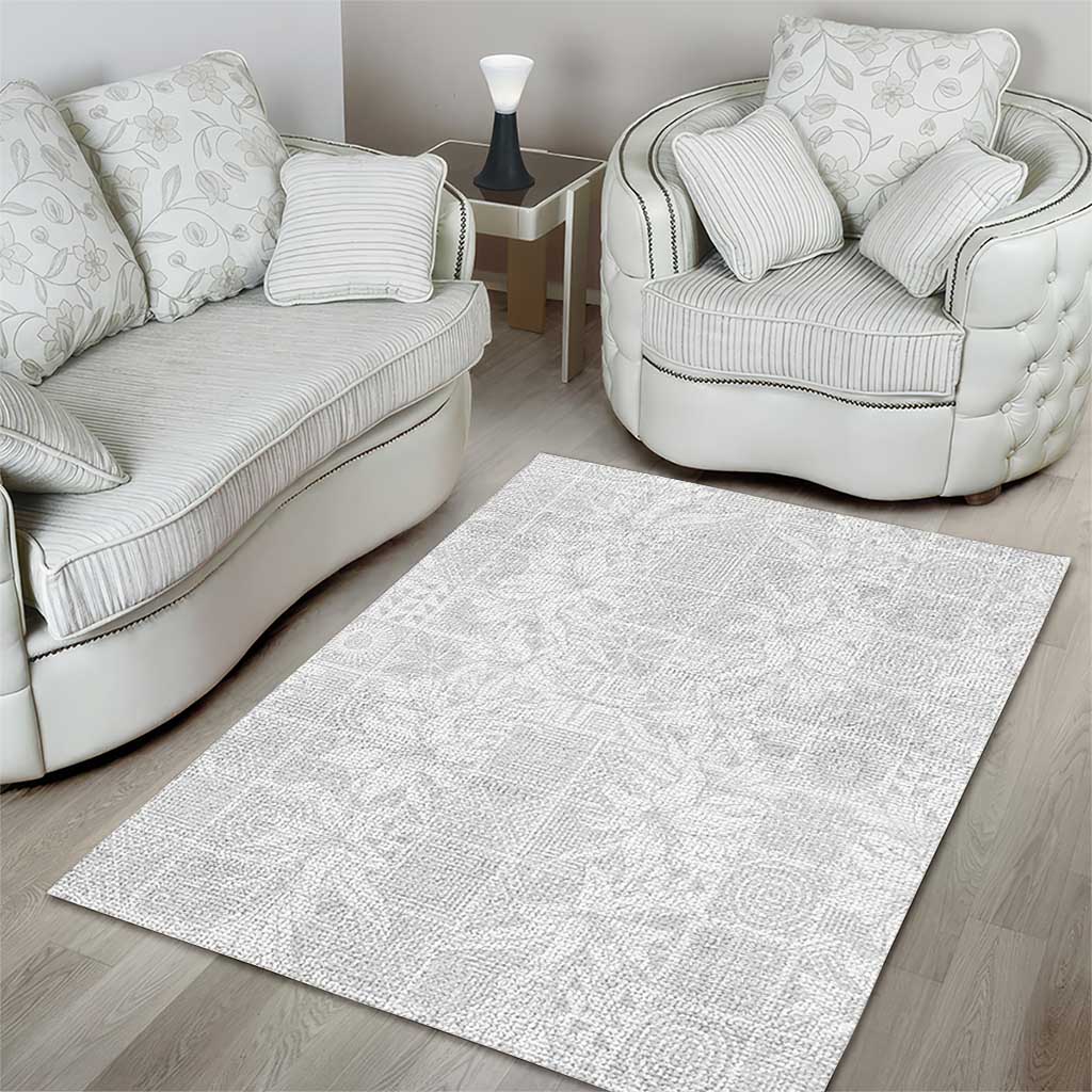 Nigeria Yoruba Osun-Osogbo Festival Area Rug White Lily Lei LT15