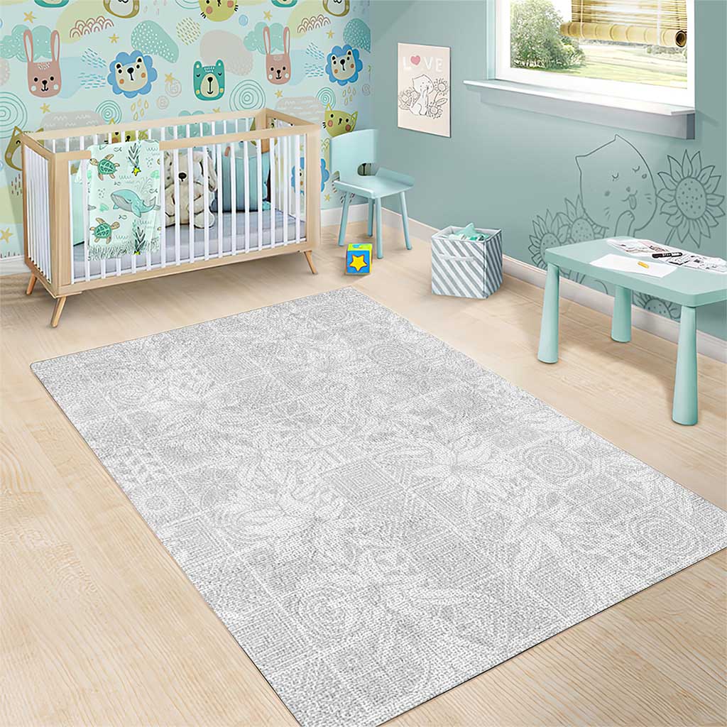 Nigeria Yoruba Osun-Osogbo Festival Area Rug White Lily Lei LT15