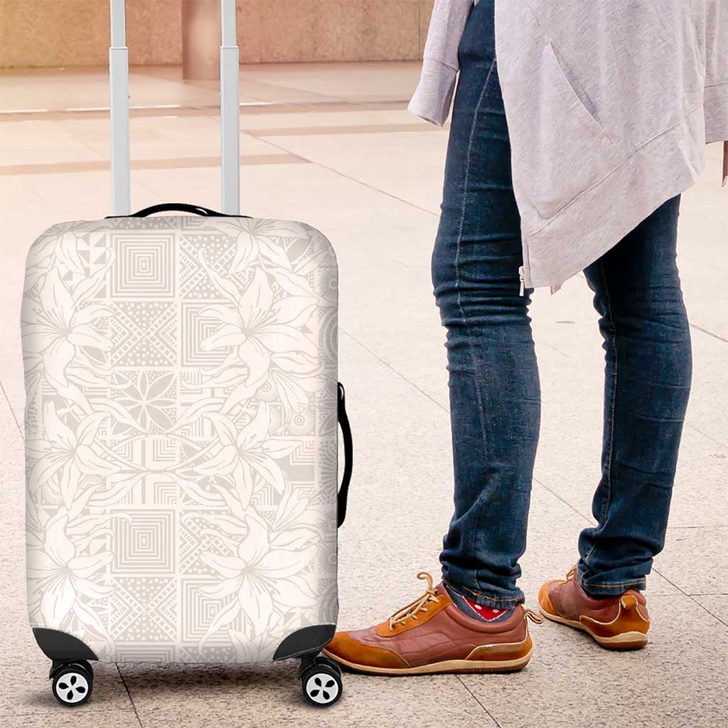 Nigeria Osun-Osogbo Festival Luggage Cover White Lily Lei With Yoruba Pattern LT15