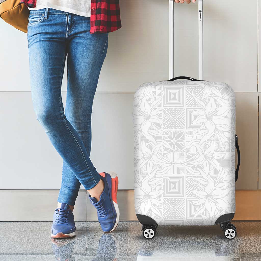 Nigeria Osun-Osogbo Festival Luggage Cover White Lily Lei With Yoruba Pattern LT15