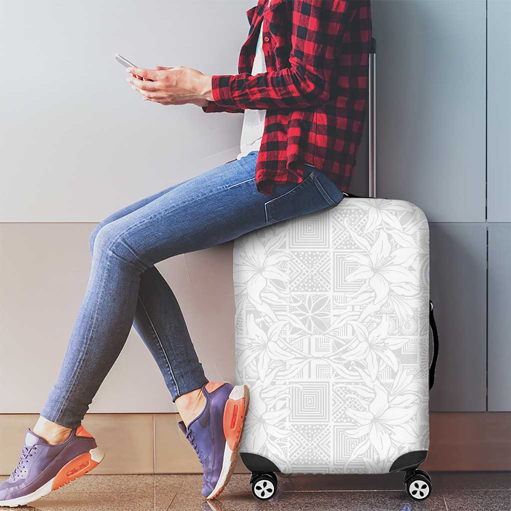 Nigeria Osun-Osogbo Festival Luggage Cover White Lily Lei With Yoruba Pattern LT15