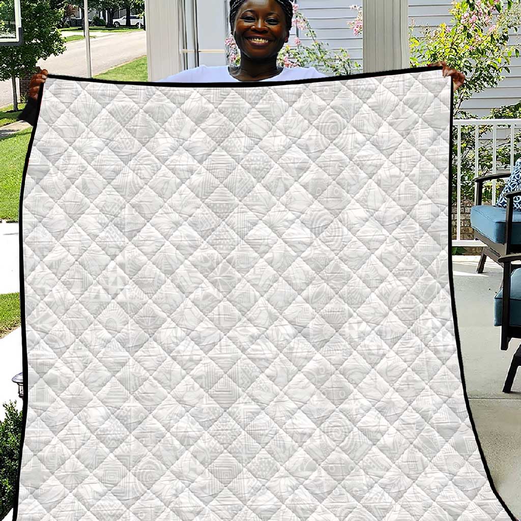 Nigeria Yoruba Osun-Osogbo Festival Quilt White Lily Lei LT15