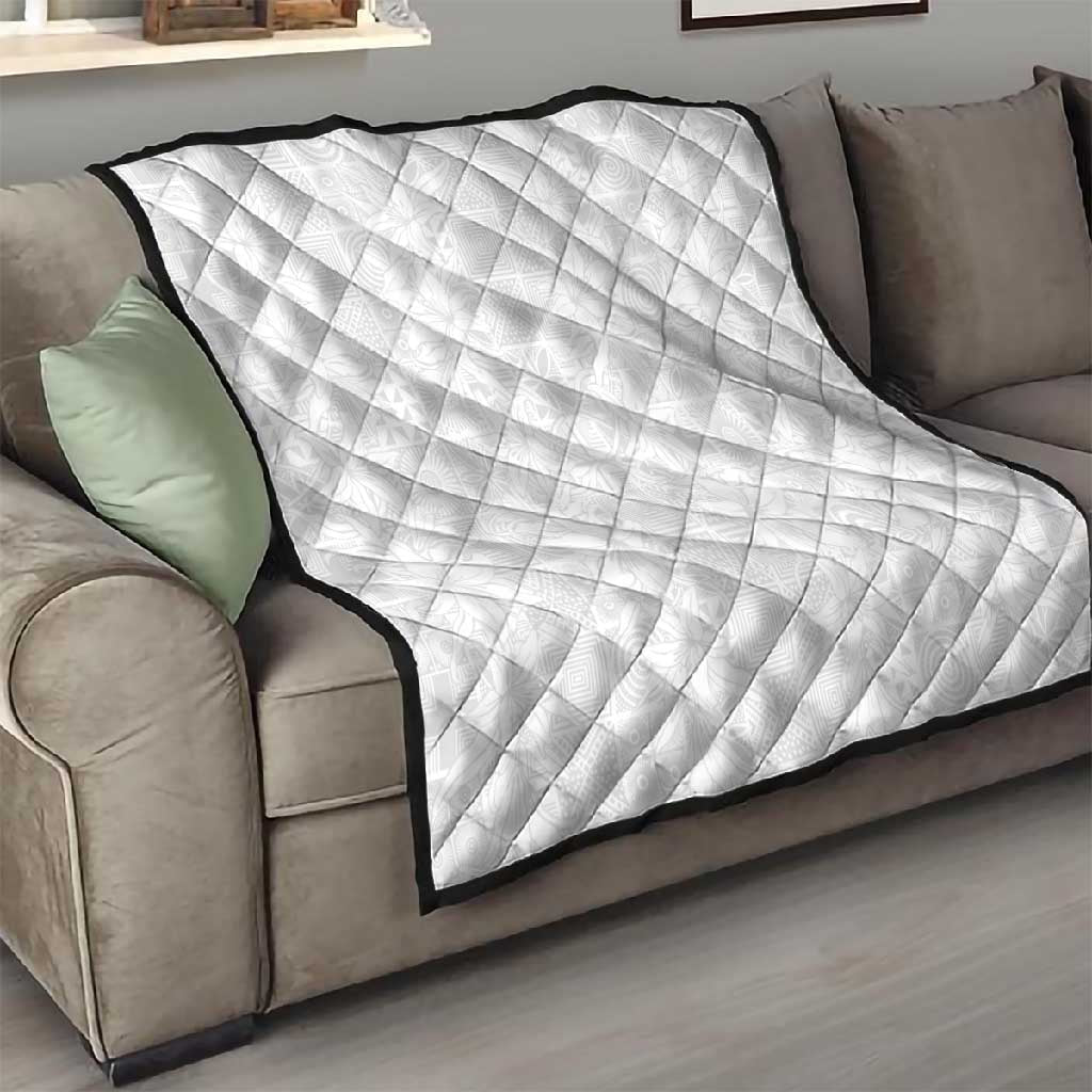 Nigeria Yoruba Osun-Osogbo Festival Quilt White Lily Lei LT15