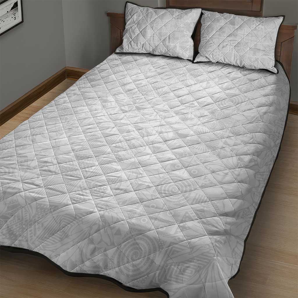 Nigeria Yoruba Osun-Osogbo Festival Quilt Bed Set White Lily Lei LT15