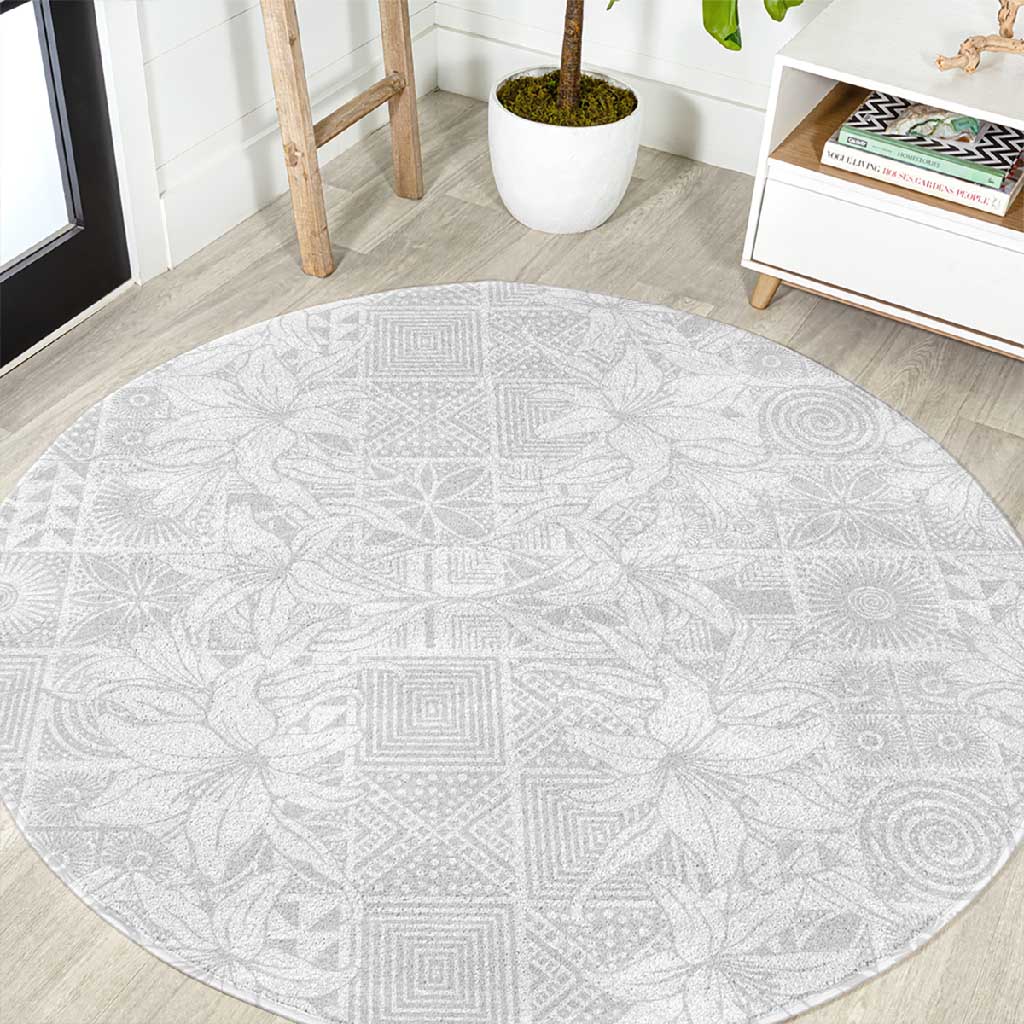 Nigeria Yoruba Osun-Osogbo Festival Round Carpet White Lily Lei LT15