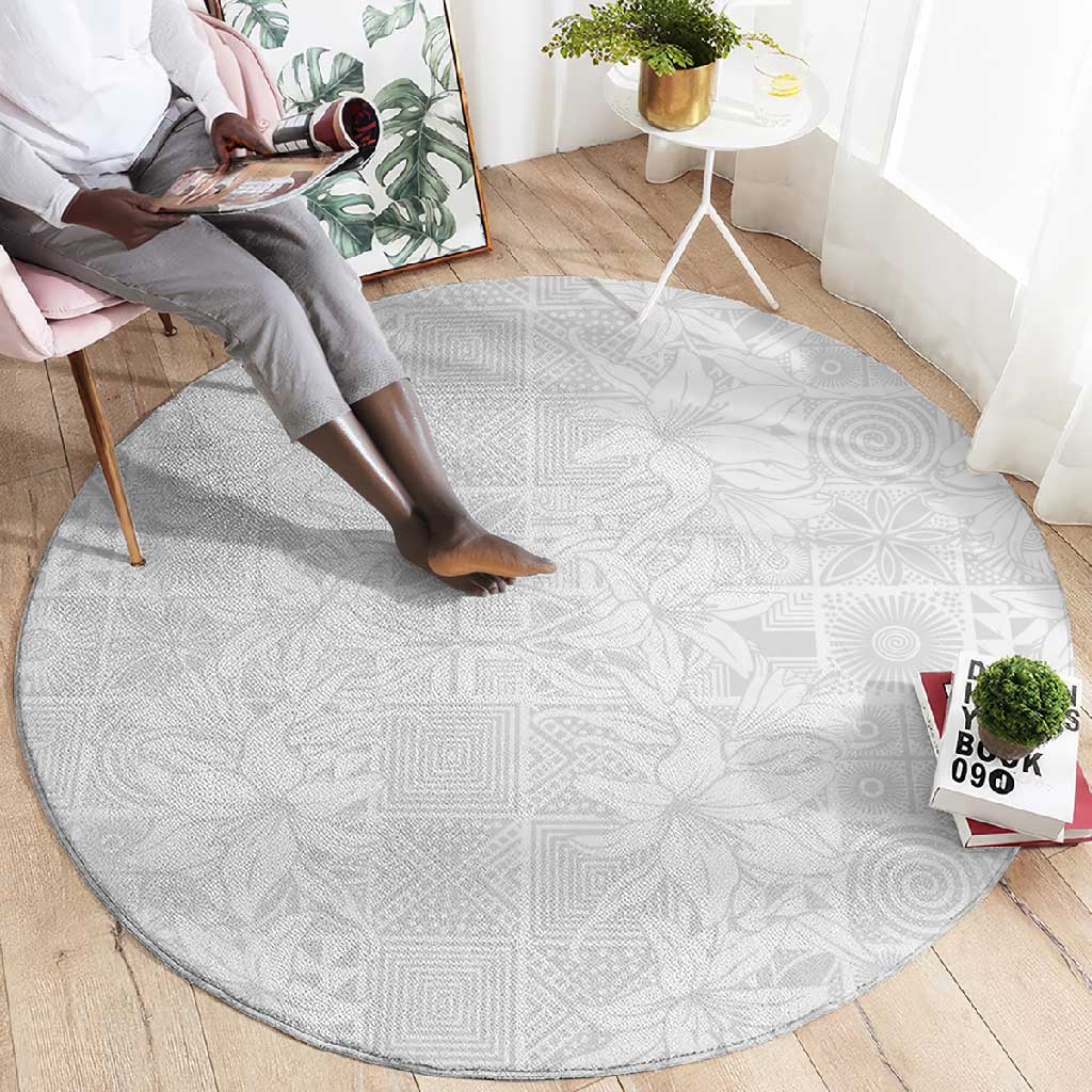 Nigeria Yoruba Osun-Osogbo Festival Round Carpet White Lily Lei LT15