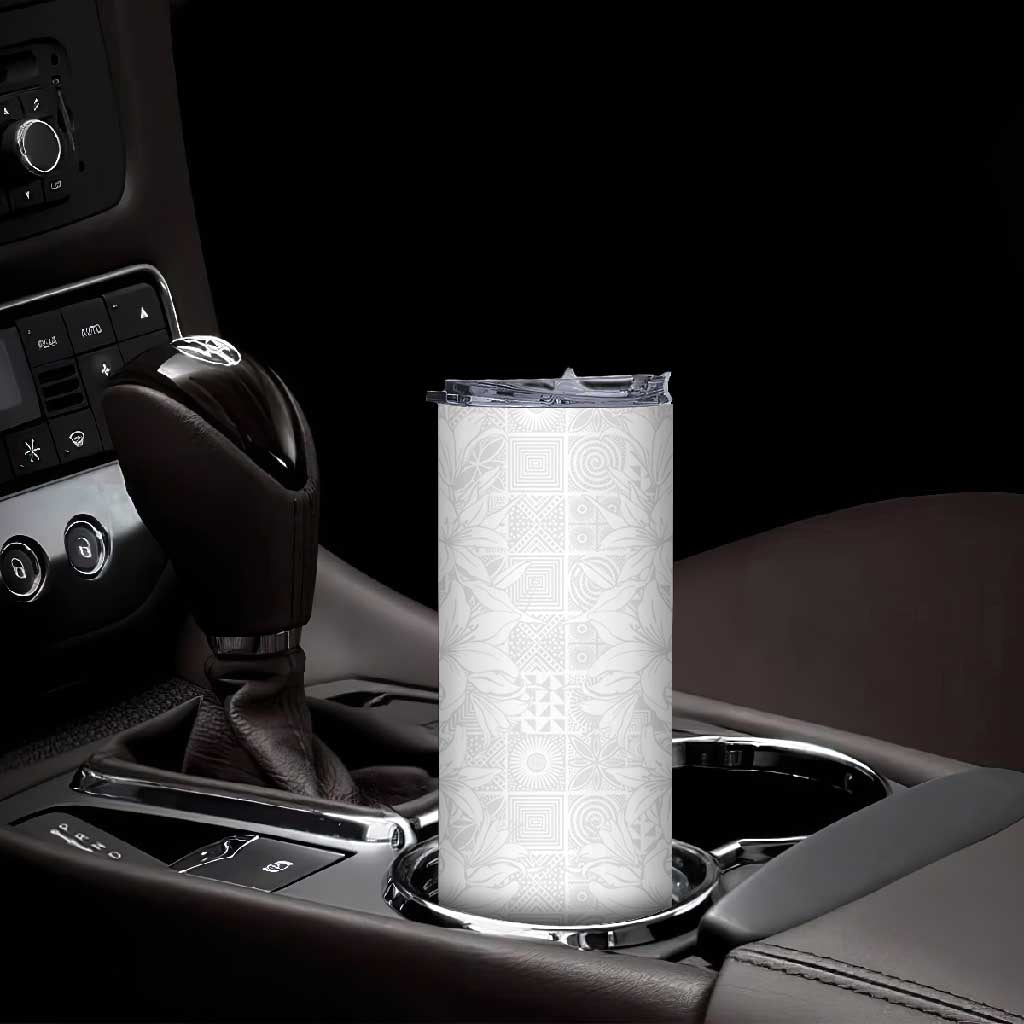 Nigeria Yoruba Osun-Osogbo Festival Skinny Tumbler White Lily Lei LT15