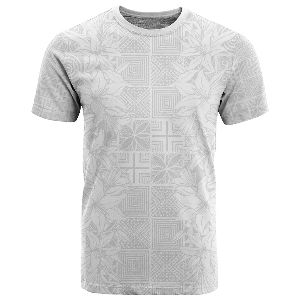 Nigeria Yoruba Osun-Osogbo Festival T shirt White Lily Lei LT15