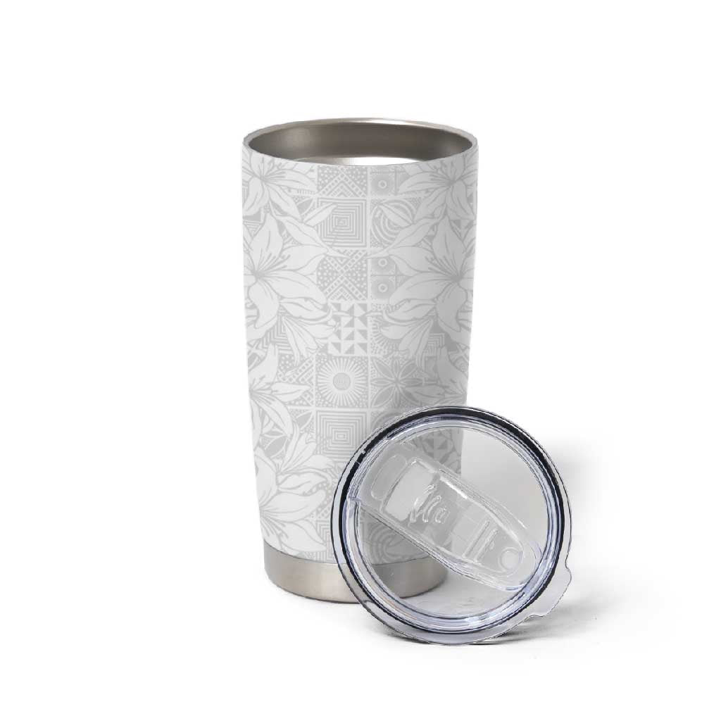 Nigeria Yoruba Osun-Osogbo Festival Tumbler Cup White Lily Lei LT15