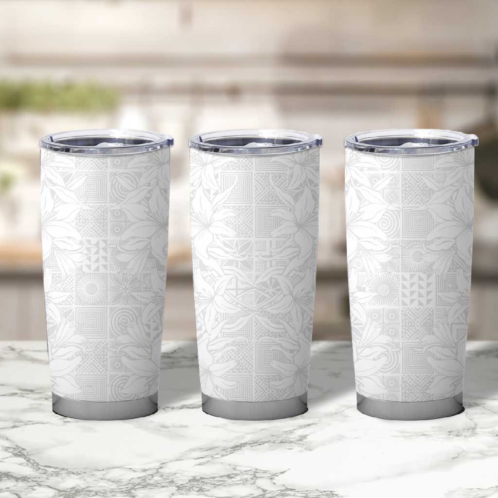 Nigeria Yoruba Osun-Osogbo Festival Tumbler Cup White Lily Lei LT15