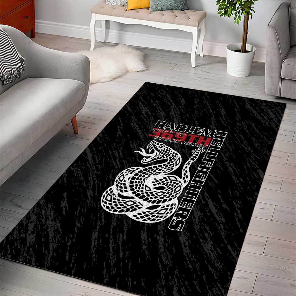 Harlem Hellfighters Area Rug Harlem Rattlers - Don't Tread on Me LT15