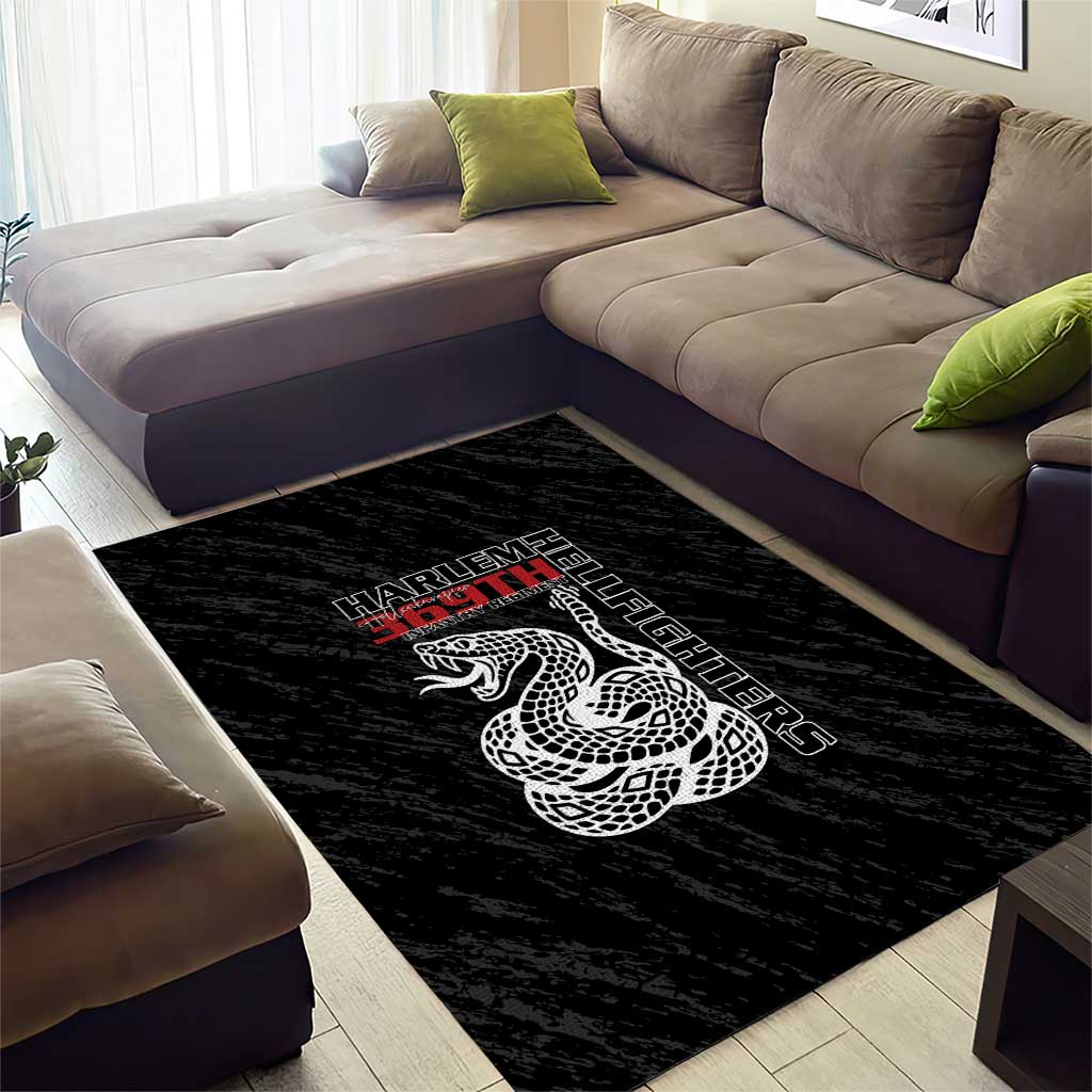 Harlem Hellfighters Area Rug Harlem Rattlers - Don't Tread on Me LT15