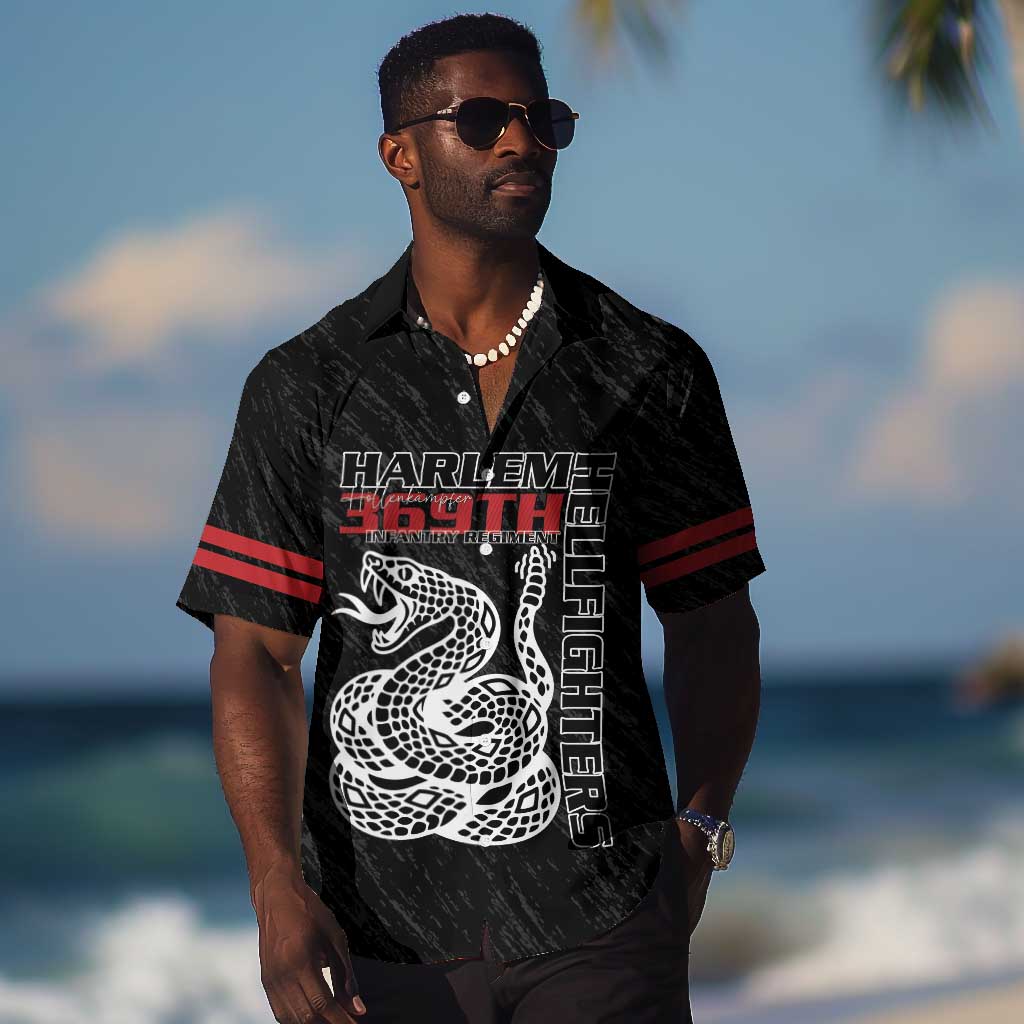 Harlem Hellfighters Hawaiian Shirt Harlem Rattlers - Don't Tread on Me LT15