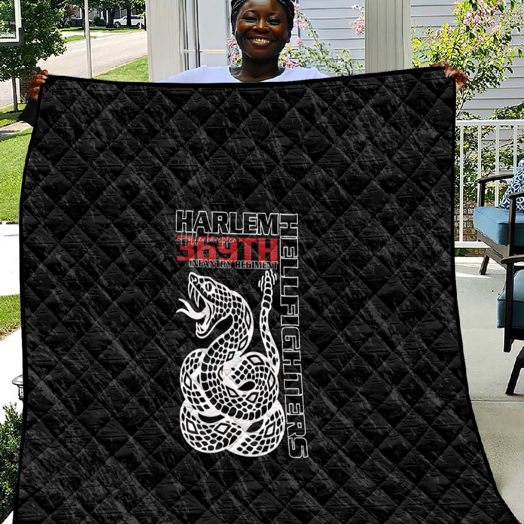 Harlem Hellfighters Quilt Harlem Rattlers - Don't Tread on Me LT15