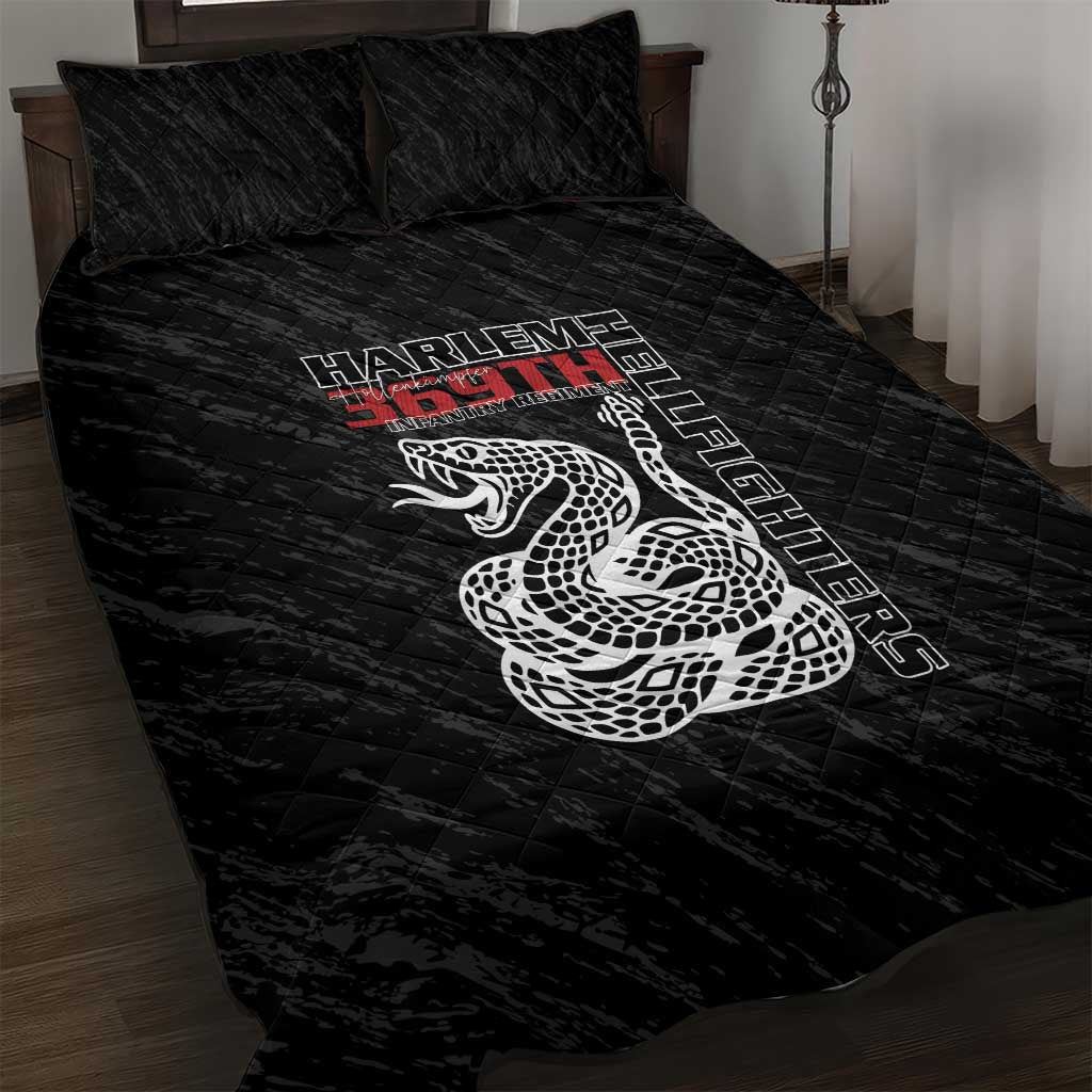 Harlem Hellfighters Quilt Bed Set Harlem Rattlers - Don't Tread on Me LT15