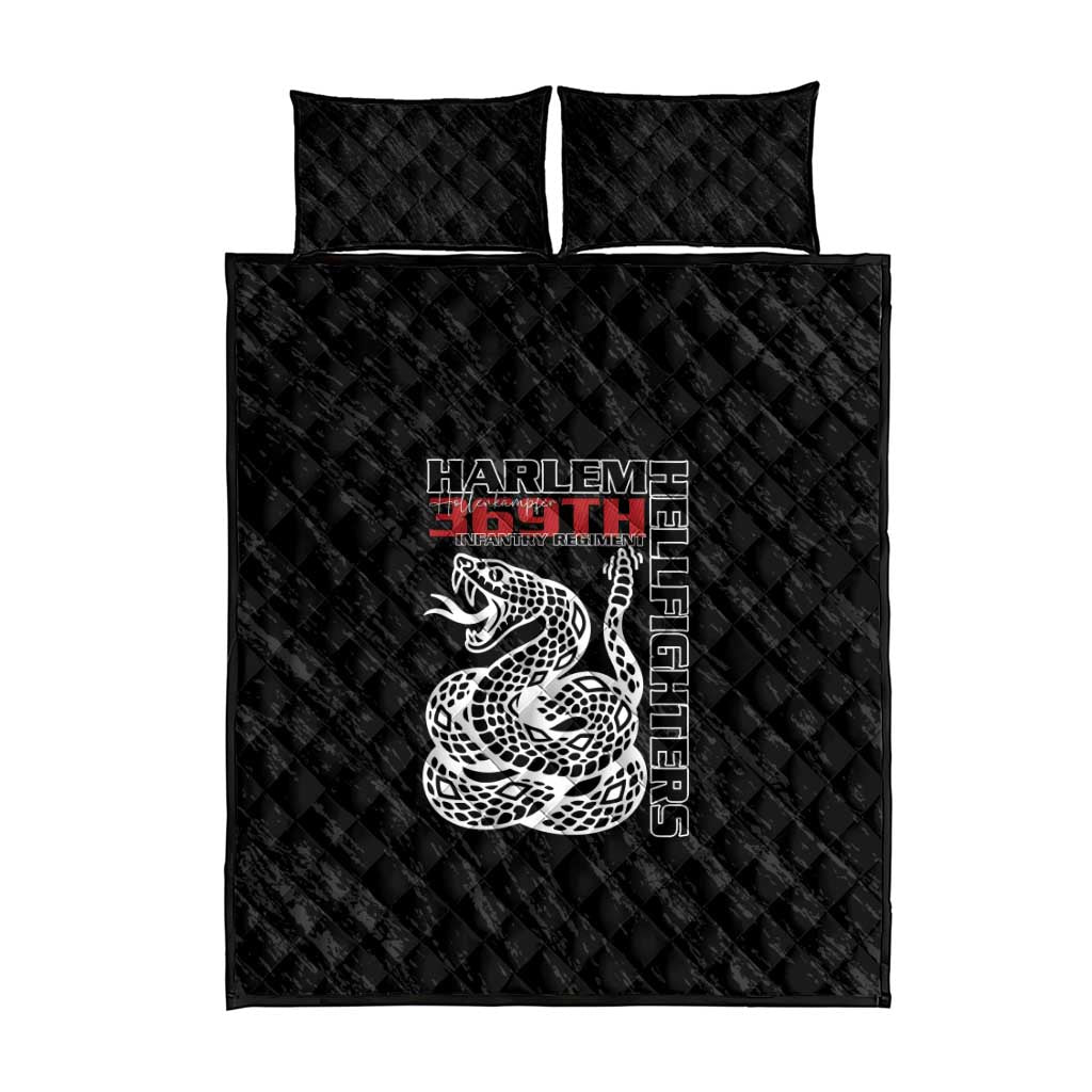 Harlem Hellfighters Quilt Bed Set Harlem Rattlers - Don't Tread on Me LT15