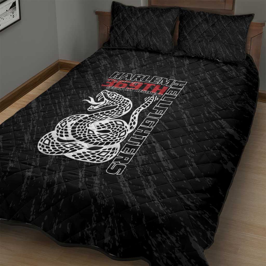Harlem Hellfighters Quilt Bed Set Harlem Rattlers - Don't Tread on Me LT15