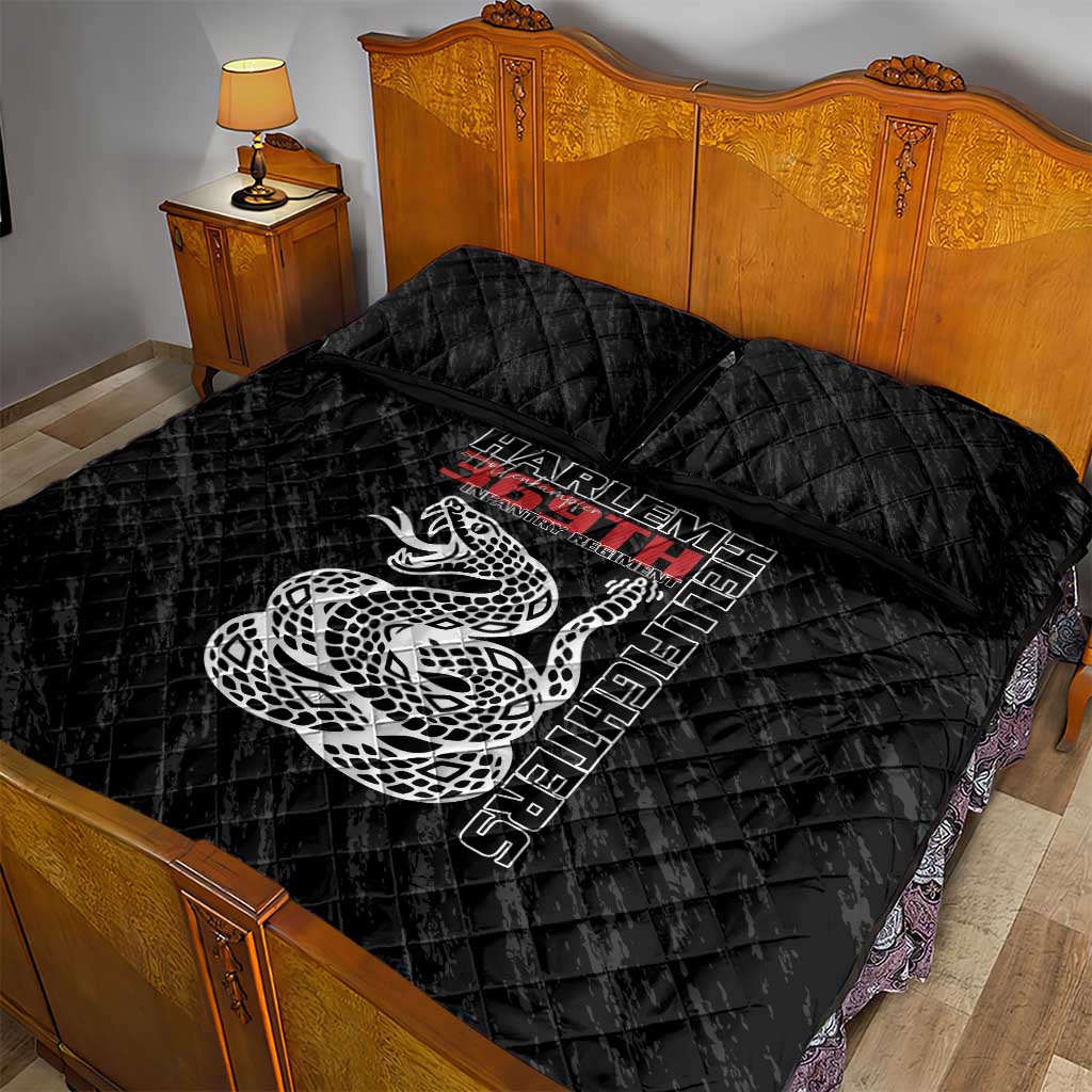 Harlem Hellfighters Quilt Bed Set Harlem Rattlers - Don't Tread on Me LT15